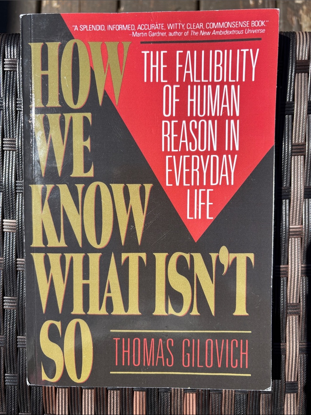 “How We Know What Isn’t So” book, good condition